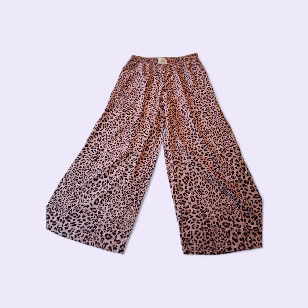 SHEIN Curve Pants Womens 2XL Multicolor Striped Pull On Elastic Waist Wide Leg